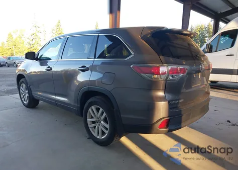 2016 Toyota Highlander Le V6 from USA, damaged, VIN 5TDBKRFH4GS314357